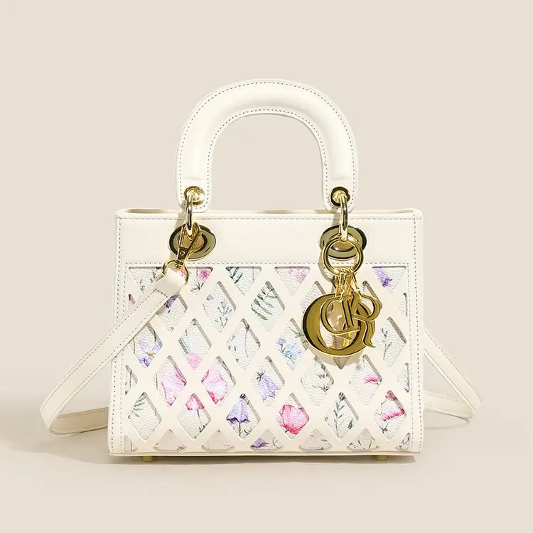 

Высококачественная женская сумка через плечо с полым принтом, роскошная пригородная сумка через плечо, универсальная сумка-мессенджер из натуральной кожи