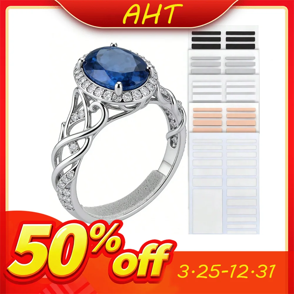 AHT Multi-Color Invisible Ring Size Adjuster Strips Self-Adhesive Resizer Tightener Loose Rings Jewelry Making Comfort Fit 2026