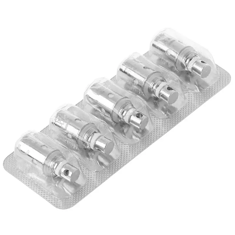 เกลียวอะแดปเตอร์หัวคอยล์ BVC 5ชิ้น/เซ็ตเชื่อมต่ออะแดปเตอร์แบบพกพาสำหรับ1.6/1.8/2.1โอห์มบุหรี่อิเล็กทรอนิกส์