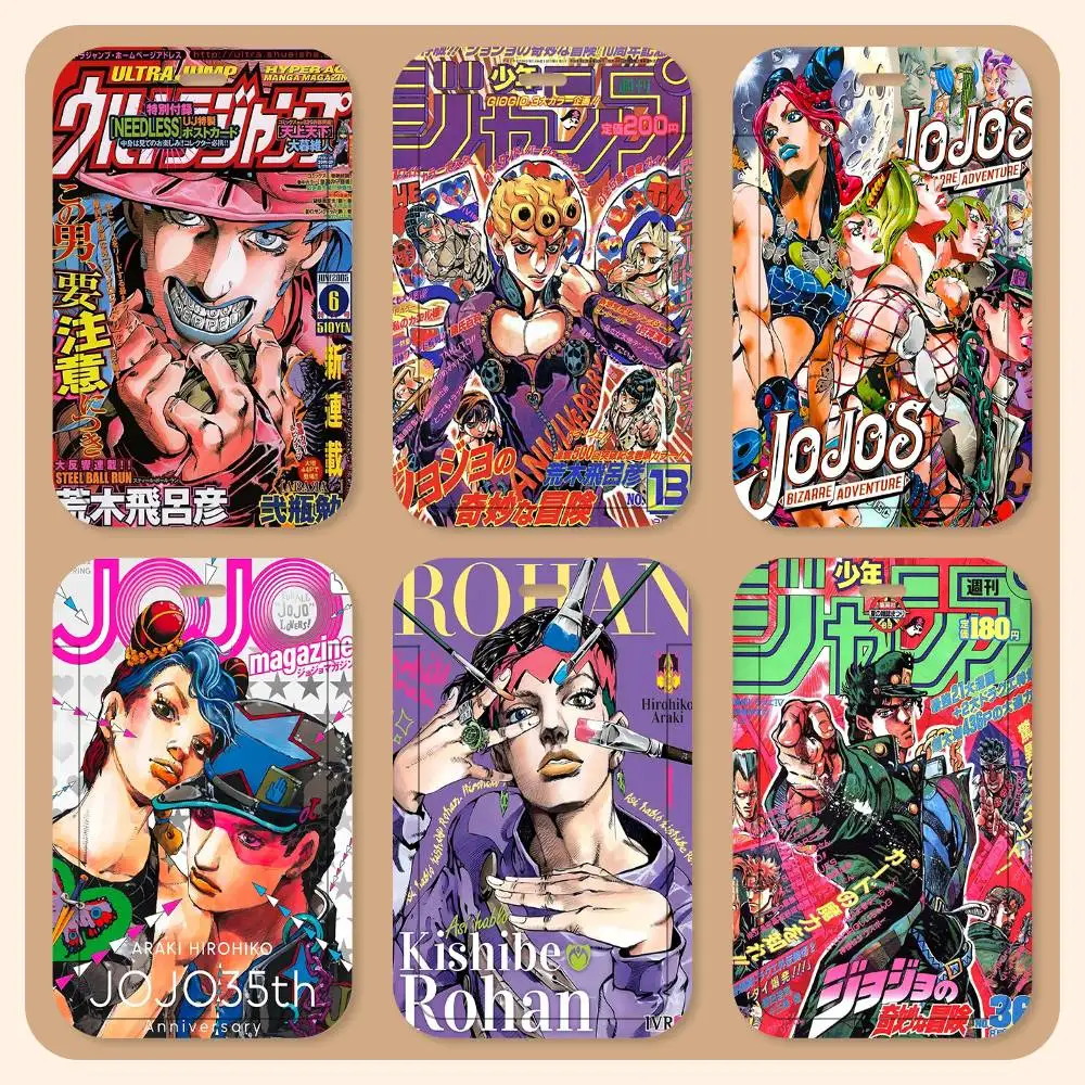 

Японские держатели для карт на шею JoJo's Bizarre Adventure, держатели для студенческих удостоверений, держатели для карт с контролем доступа