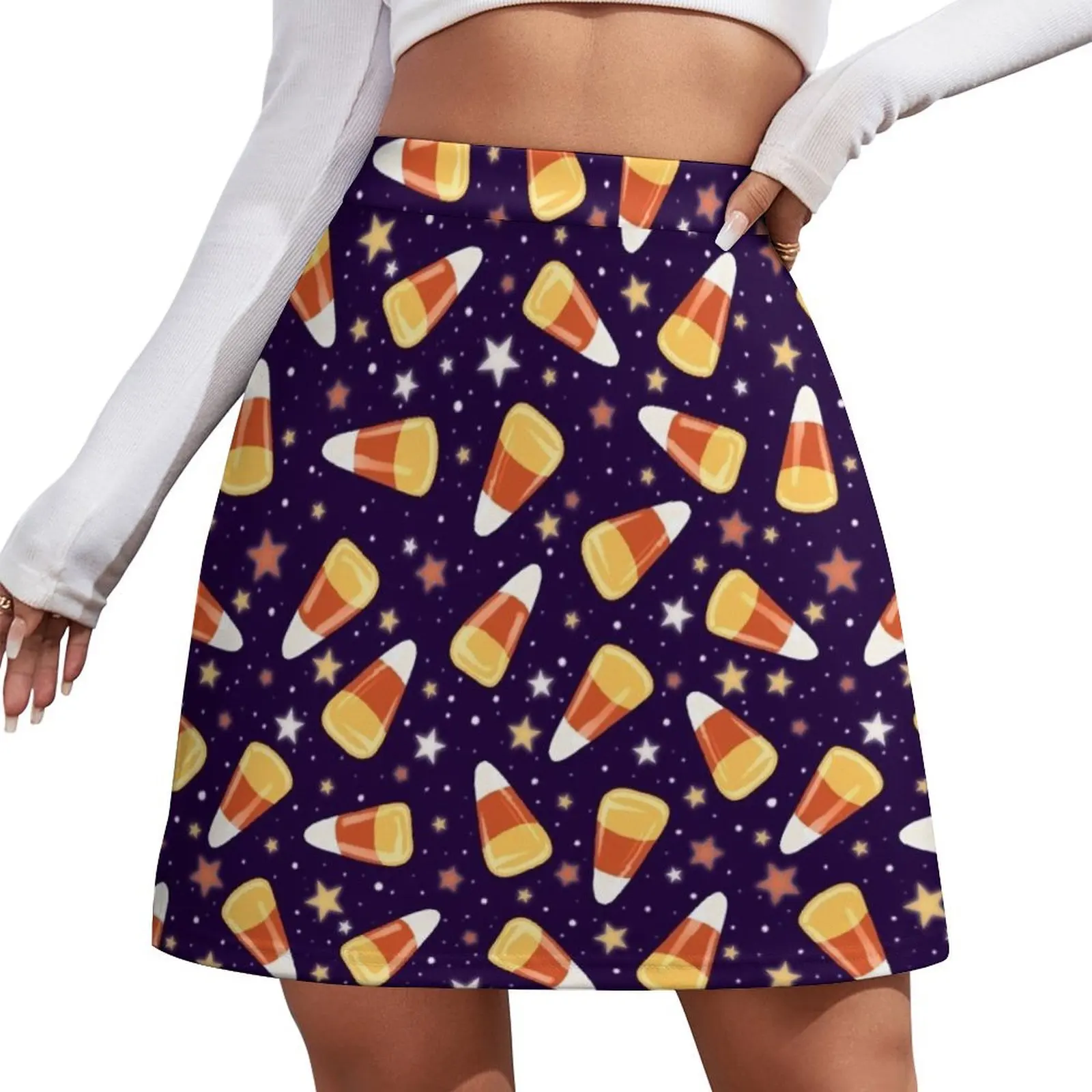 

Candy Corn Dreams Mini Skirt chic and elegant woman skirt dress Korean skirts Mini Skirt