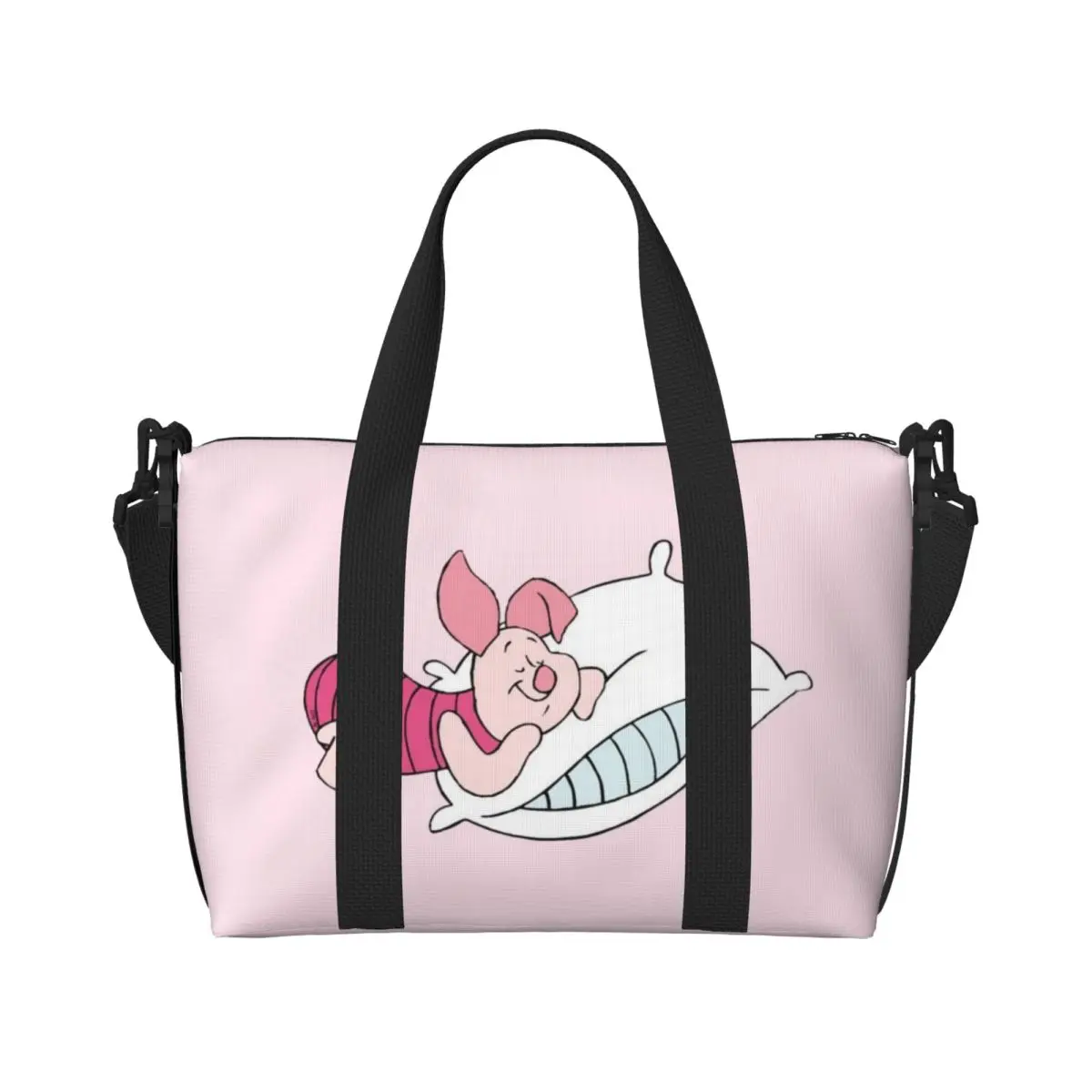 

Большая сумка-тоут Custom P-Piglets Anime Big Movie для женщин, вместительная, для пляжа, спортзала, путешествий