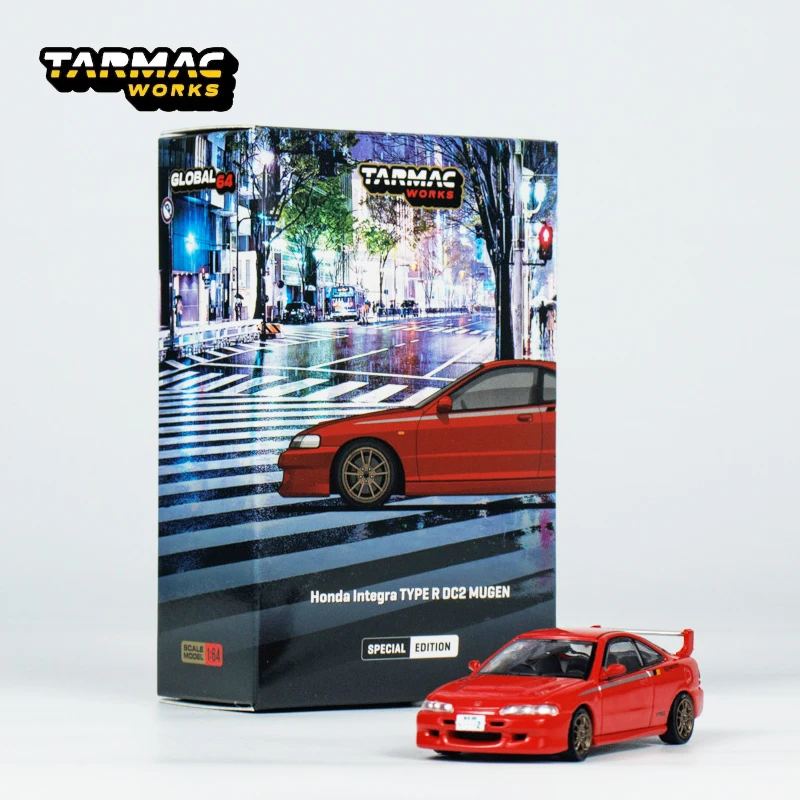 Tarmac Works 1:64 TW Honda Mugen Integra Type-R DC2 Milan Red