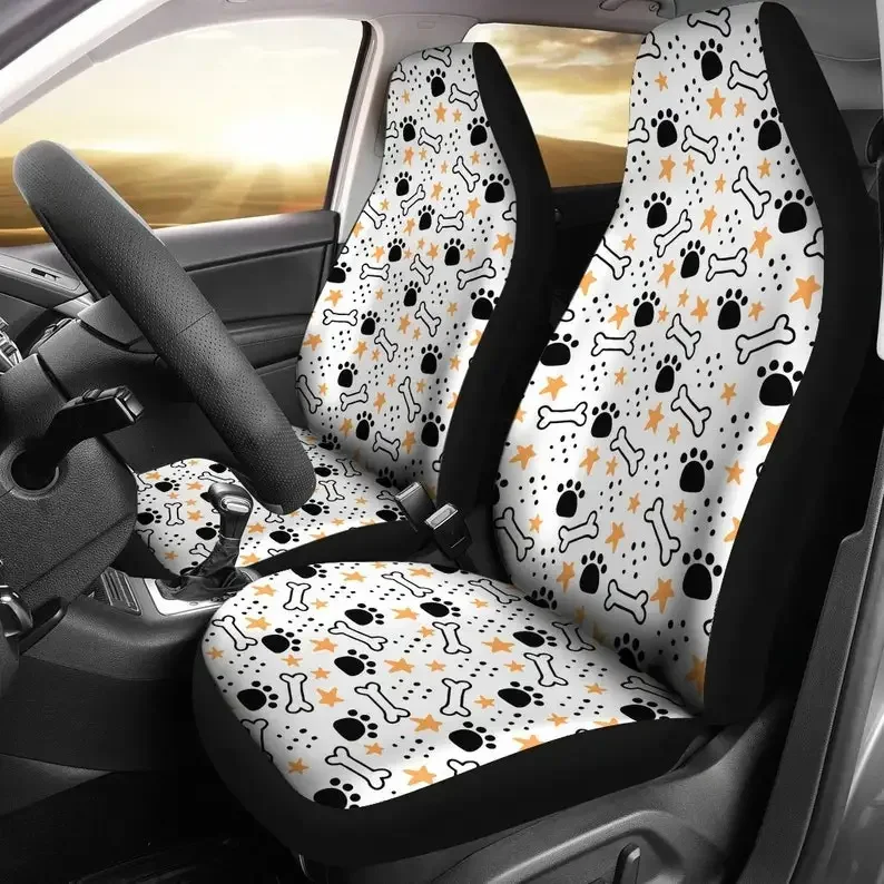 

Paw Dogs-fundas para asientos coche y Suv, Protector asiento personalizado, accesorio regalo, Juego 2 unidas