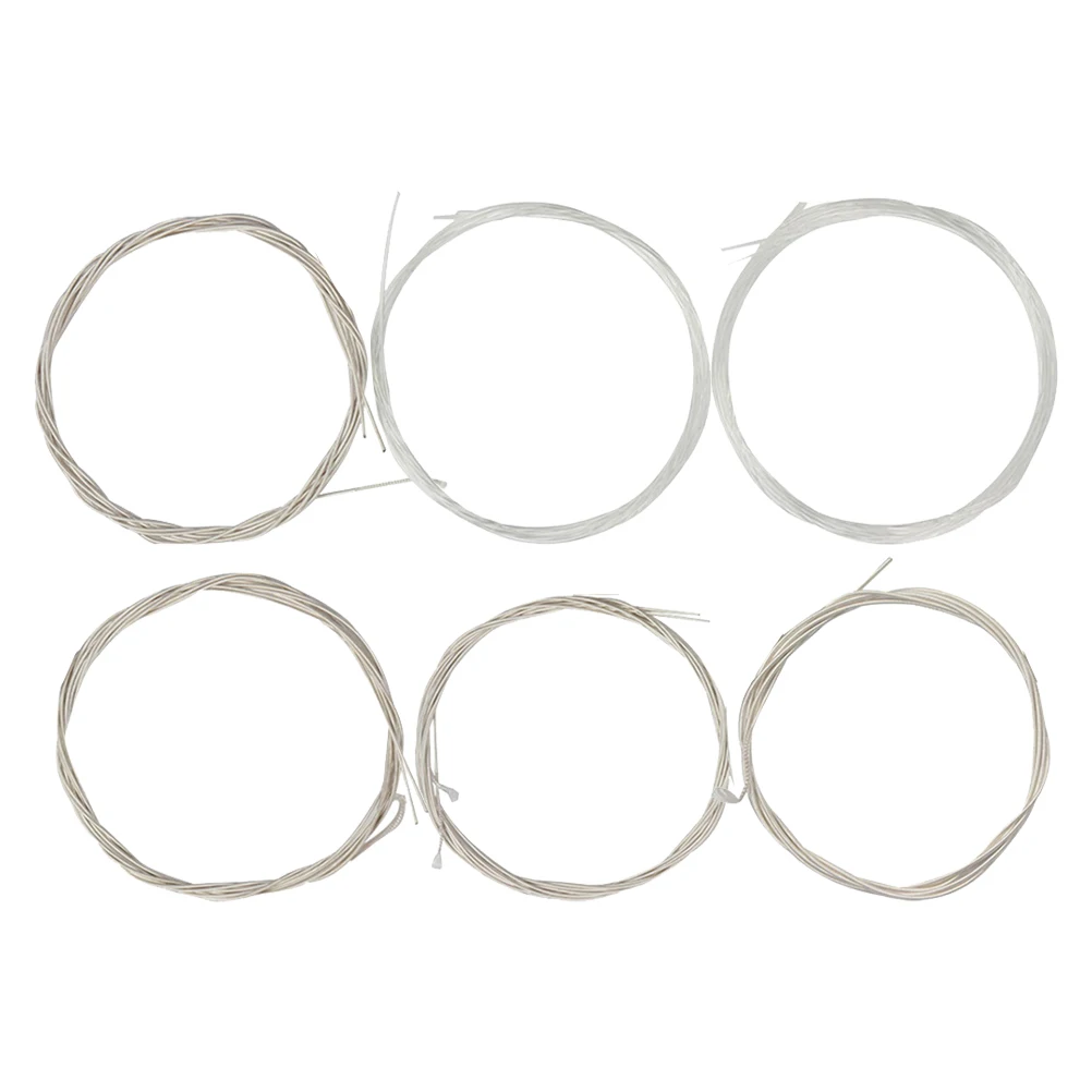 

1Set Oud String Clear Bright Tone Nylon Strings Silver Plated Copper Alloy Windings Replacement Strings Set for Oud Instruments