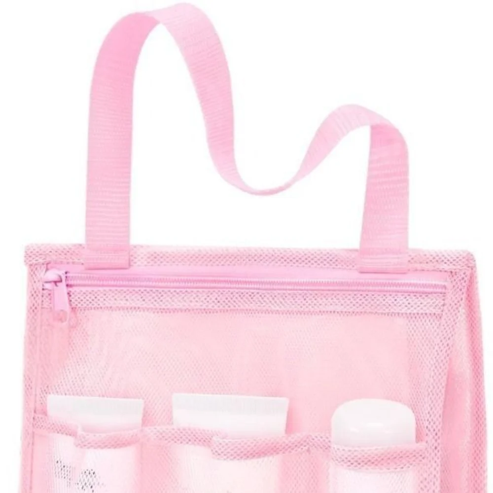 

Дышащая сетка для хранения душа, 4 кармана, прозрачная корзина для ванны, большая вместительная сумка для разделения сухой и влажной воды, сумка для бассейна для фитнеса