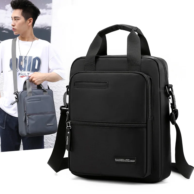 Bolso de hombro AOTIAN para hombre, maletín para ordenador portátil de 13,3 ", bolso de mensajero para Ipad, bolso cruzado de negocios de alta calidad, bolsos para hombre