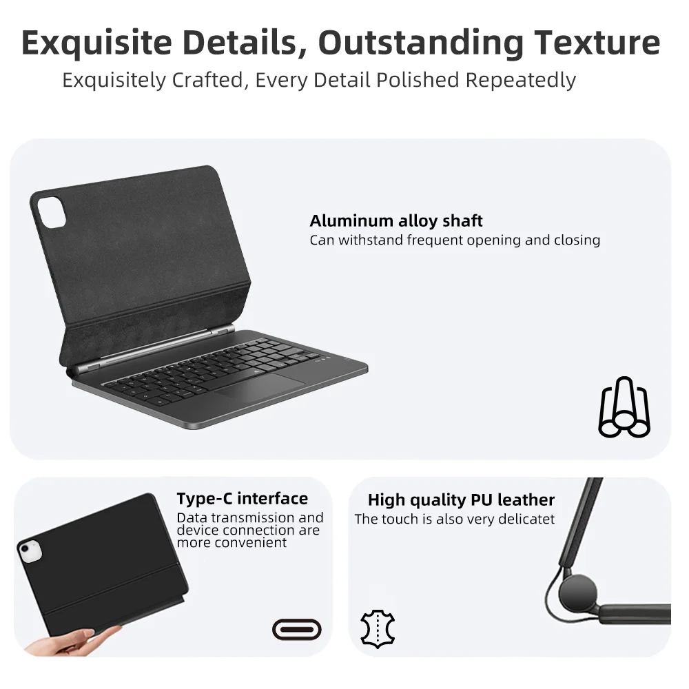InUnion Magic Keyboard for iPad 10th Generation 2022 & 11th (A16, 2025), Floating Magnetic Keyboard Case Built-in Multi-Touch Trackpad Compatible with iPad 10.9 Inch 10th Gen, Backlit (Black InUnion Magic Keyboard for iPad 10th Generation 2022 & 11th (A16, 2025), Floating Magnetic Keyboard Case Built-in Multi-Touch Trackpad Compatible with iPad 10.9 Inch 10th Gen, Backlit (Black