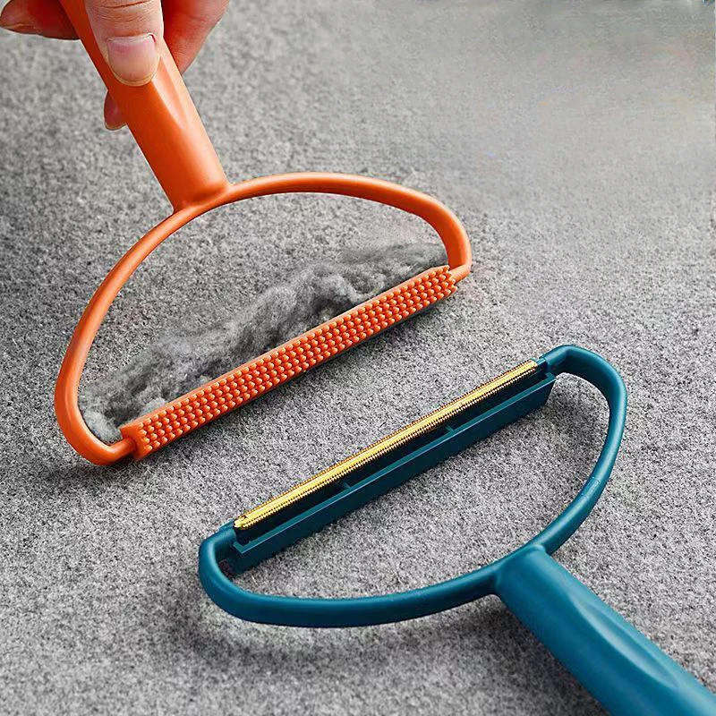 

Double-Side Lint Remover Portable Pet Hair Remover Brush Manual Fluff Remover Clothes Fuzz Fabric Shaver Carpet Clothes Brush