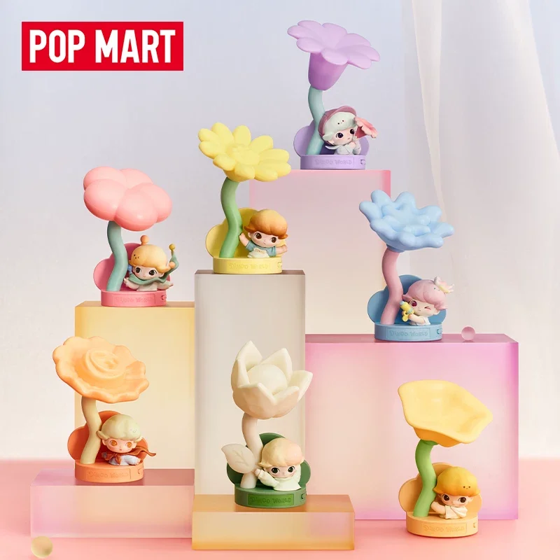 

Official Authentic Pop Mart Dimoo Instant Adventures Series Sensor Night Light Blind Box Flower Shaped Toy Desk Decor Gifts