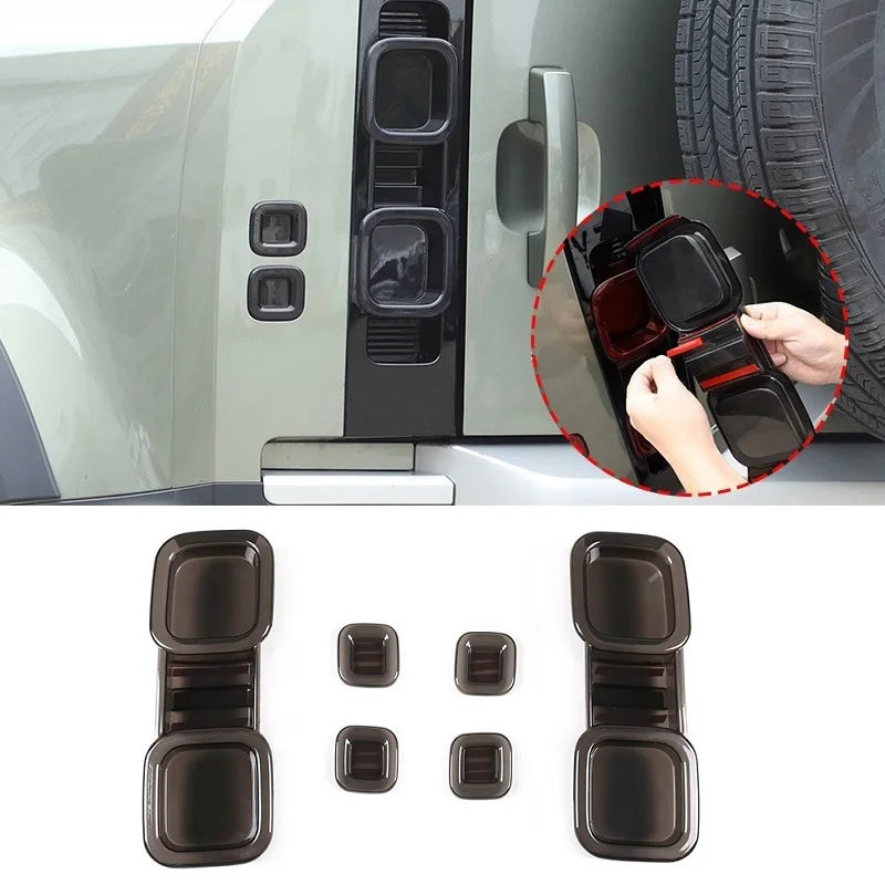 Car Styling For Land Rover Defender 90 110 2020 2021 2022 Car Rear Tail Light Cover Brake Light Wide Indicator Cover Trim