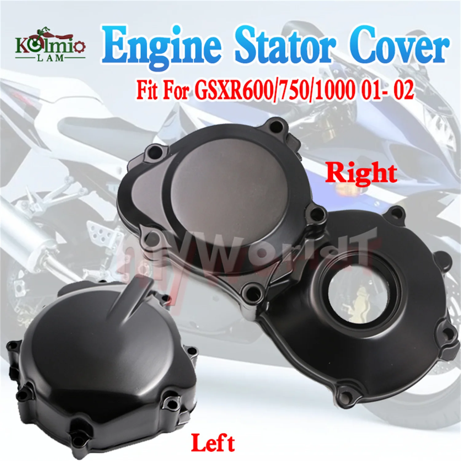 Fit For SUZUKI K1 GSXR1000 2001 - 2002 GSXR600 GSXR750 2000 - 2003 GSR600 Motorcycle Engine Stator Cover Crankcase