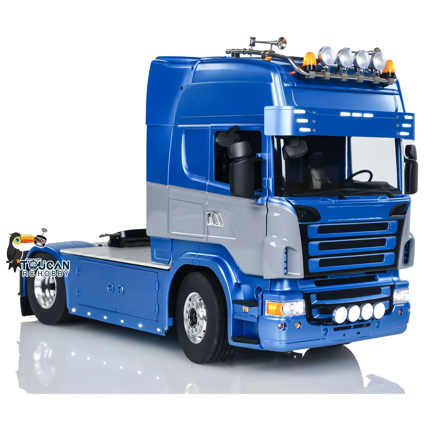 

1/14 LESU RC Трактор Грузовик 4X4 RC Игрушки RTR Радиоуправление Готовый автомобиль Звуковая световая система Модель дымового двигателя