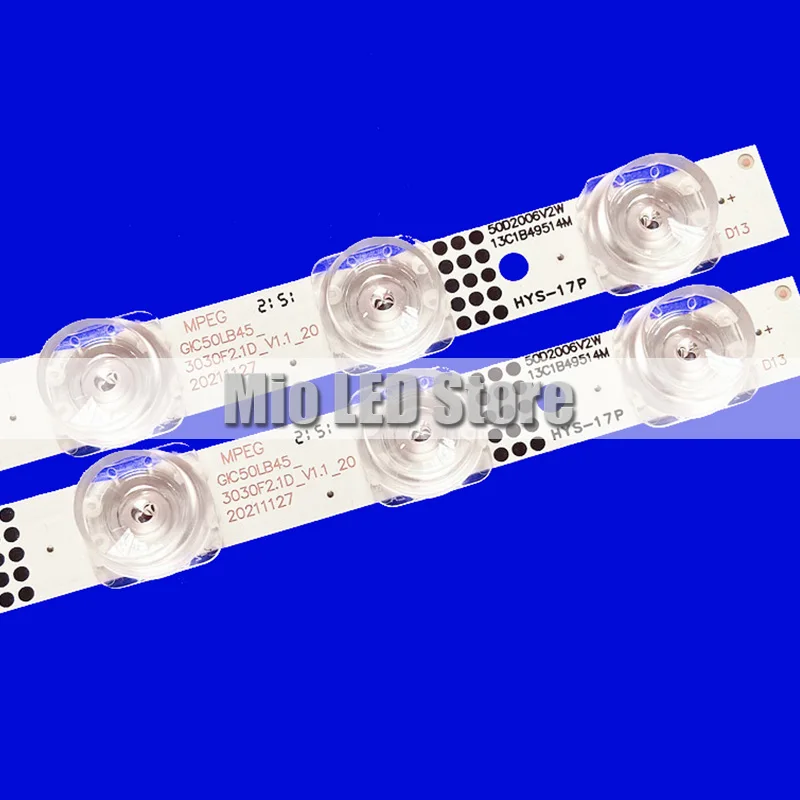 Imagem -02 - Tira de Luz de Fundo Led para Tcl 50p615 50g61 50s525 50s435 50s434 50s43 Gic50lb45 _ 3030f2.1d 4c-lb5013-zm06j Lvu500ndel 13