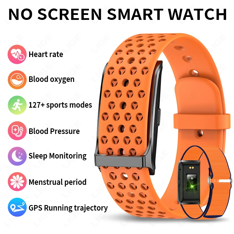 

2025 New Smart Health Wristband Fitness Tracker Screenless Smart Watch for Men Women Sports Heart Rate Monitor Activity Bracelet