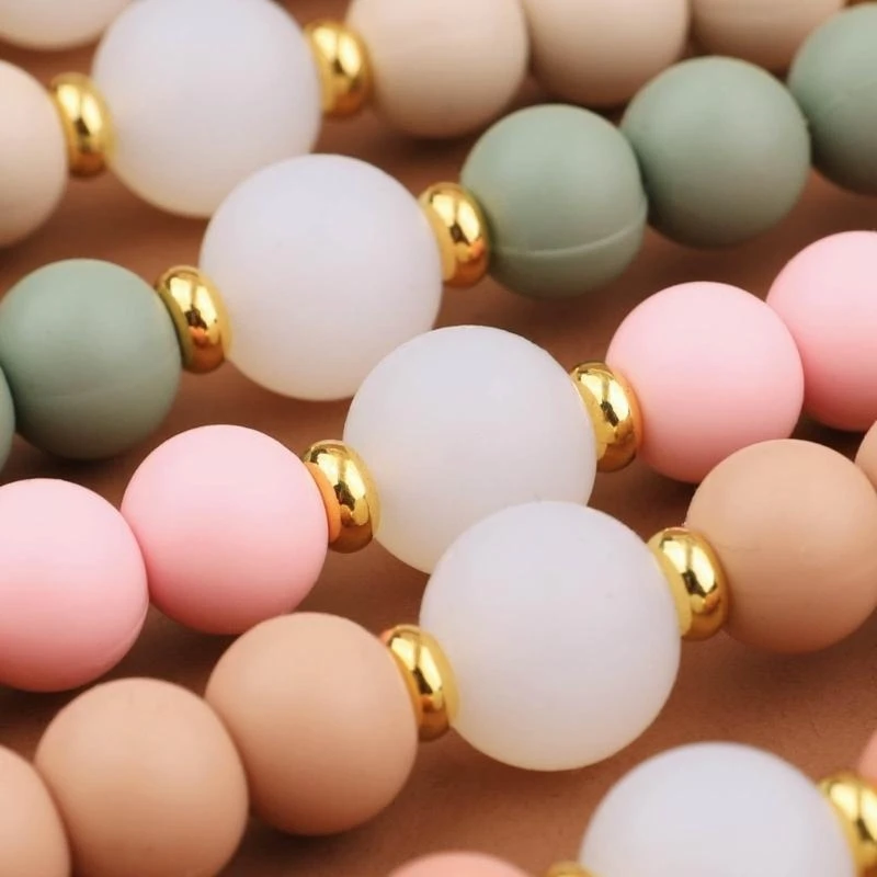 

Silicone Pacifier Chain Beads Baby Pacifier Clip Practical Pacifier Holder Gift