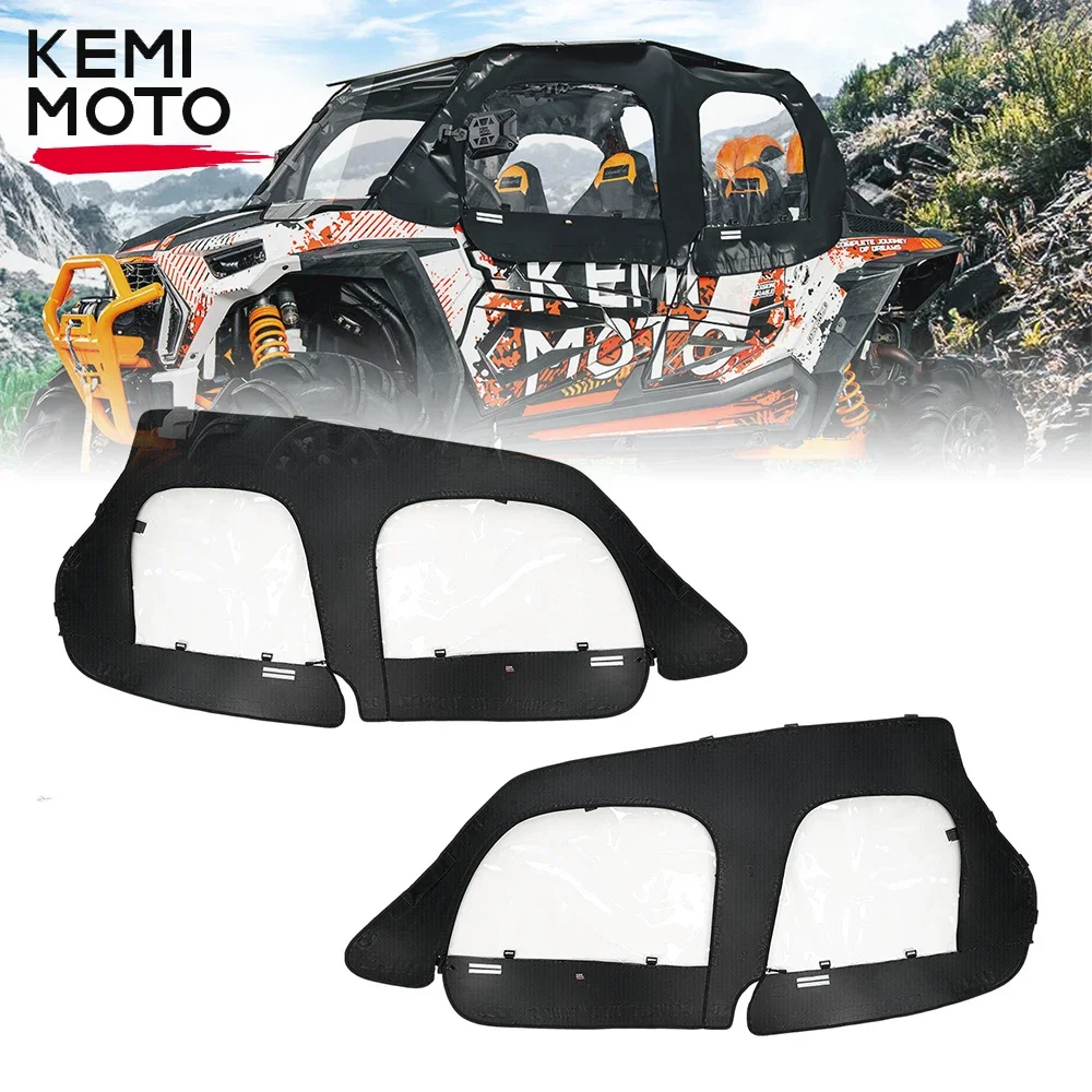 

KEMIMOTO UTV Soft Upper Door Cab Enclosure Windshield Kit #2884332 Compatible with Polaris RZR XP 4 1000 / XP 4 Turbo 2014-2023