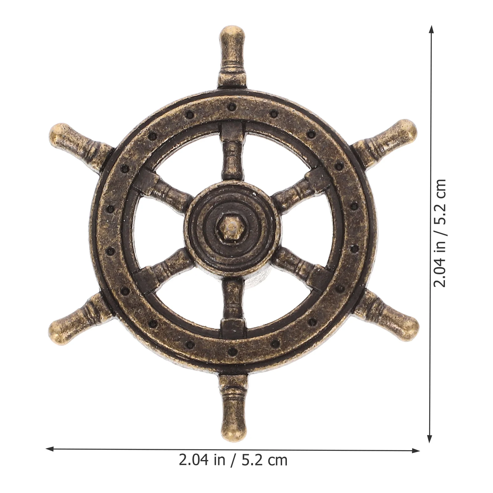 

4Pcs Vintage Ship Wheel Cabinet Knobs Round Drawer Pulls Handles for Dresser Cupboard Wardrobe Home Furniture Dresser Knobs