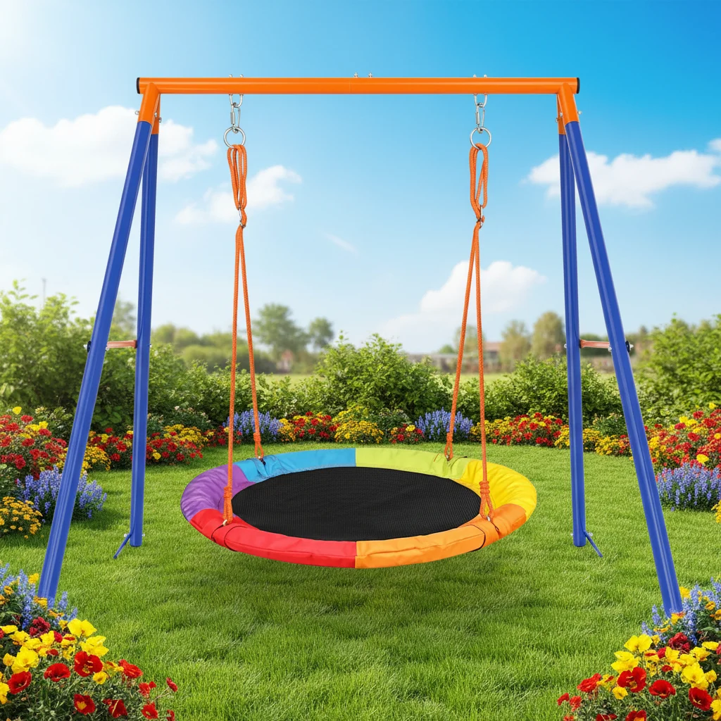 Conjuntos de Balanço de Ferro  - Kids Outdoor Swing Set avaliação e preço