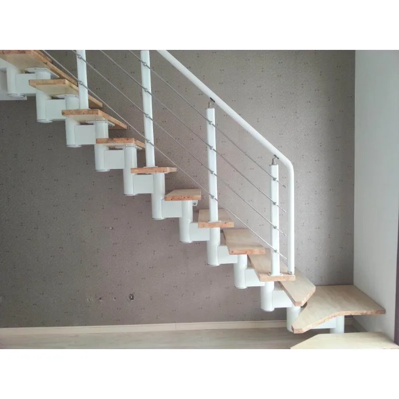 Rotary staircase Steel and wood staircase Duplex staircase Household indoor