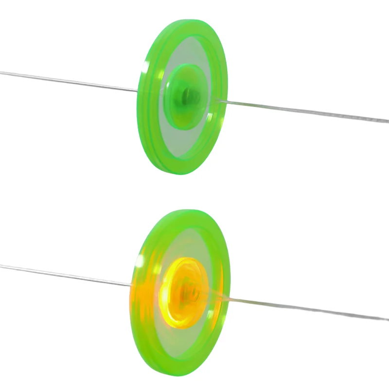 Juguete giratorio con volante de inercia para niños, Spinner de cuerda luminosa con luz Led intermitente, 3/5 piezas