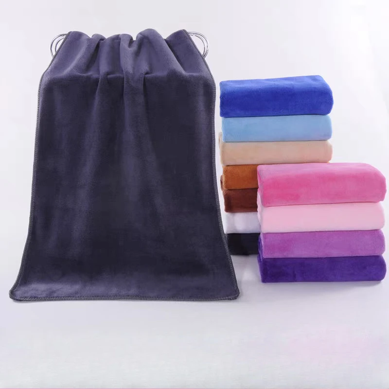 

Мягкое универсальное толстое дышащее банное полотенце из микрофибры 75x35 см, многофункциональное микрофибра, аксессуары для салона красоты, парикмахерской