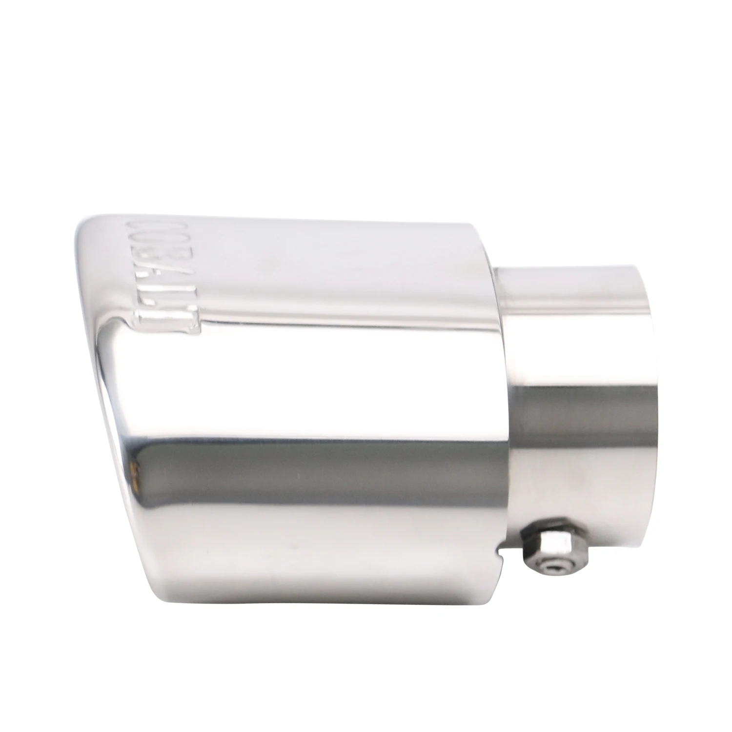 

Single Straight Muffler Tip Stainless Steel Universal Exhaust System End pipe Adjustable Exhaust Throat Car Accessories