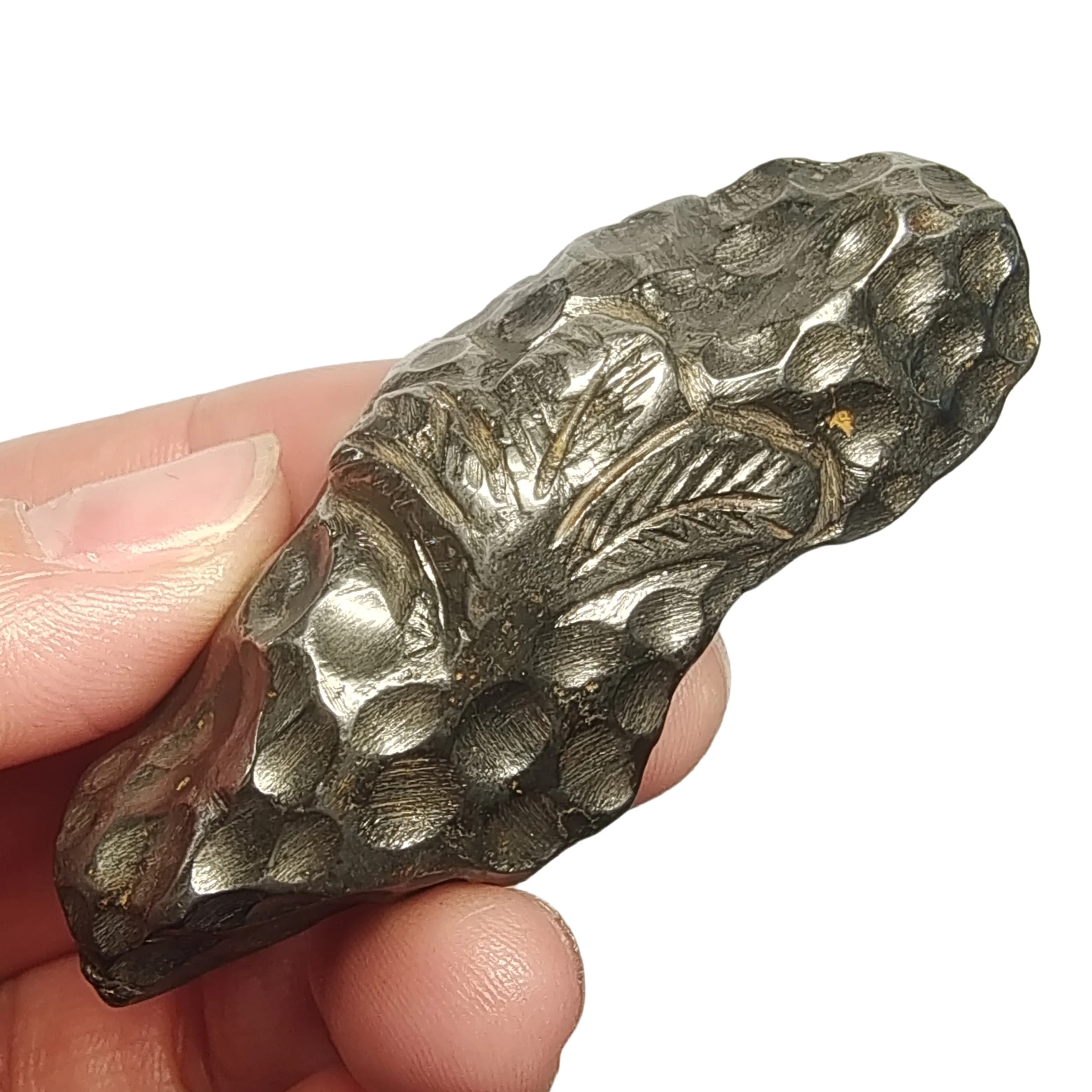 

110,9 г Muonionalusta, секция образцов натурального железного метеорита, материалы из железного метеорита, коллекция образцов метеорита -QC637