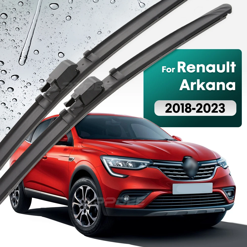 

Silicone & rubber Front Wiper Blades Set For Renault Arkana XM3 2018 - 2023 Windshield Windscreen Window Brush 24"+18"