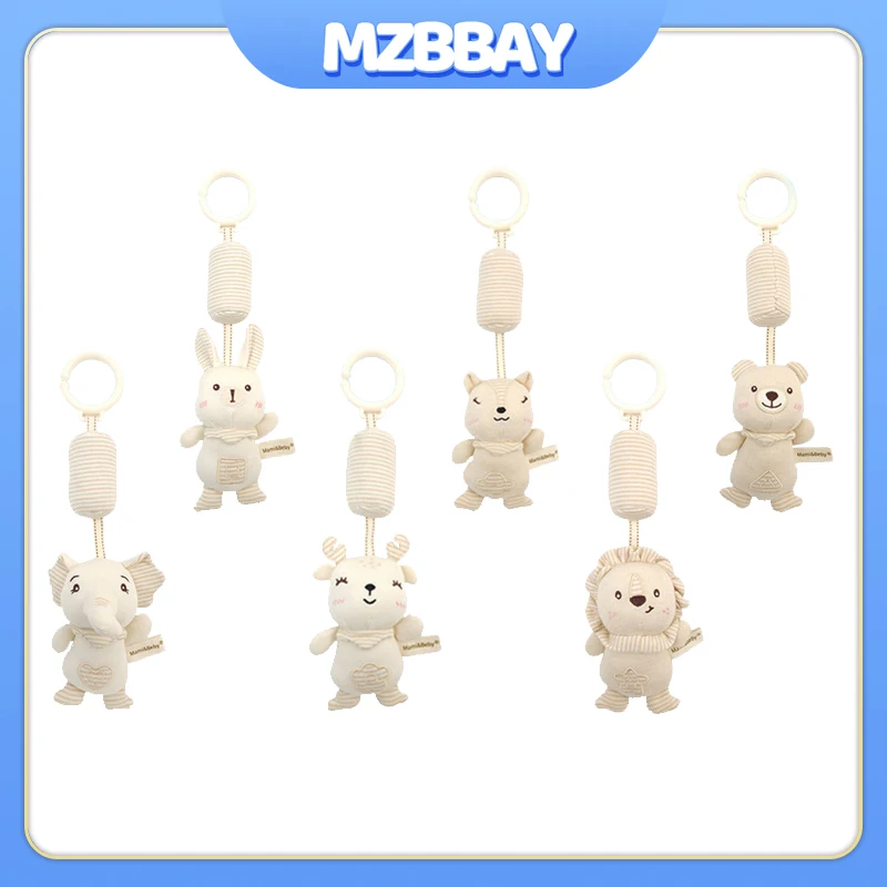Sonajeros para bebé recién nacido, juguetes con agarre manual, Animal de peluche suave, juguete de aprendizaje sensorial, asiento de coche, cochecito, juguetes educativos colgantes, regalo