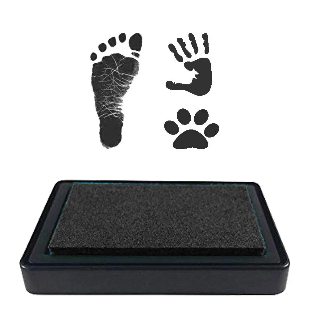 Ink Pad For Baby Footprint Handprint Create Impressive Keepsake Stamp Non-Toxic and Acid-Free Ink Easy To Wipe and Wash Off Skin