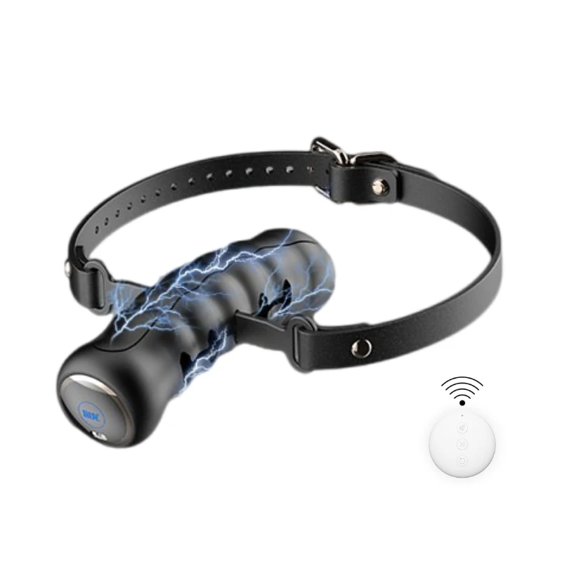 shock remote control gag ballbdsmSilicone deep-throat adult toy