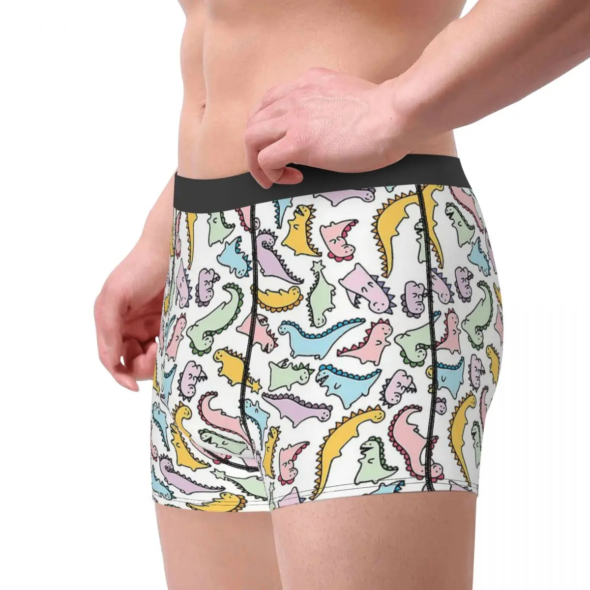 Cute Dino Explosion Dinosaur Dinosaurs Underpants Cotton Panties Men's Underwear Ventilate Shorts Boxer Briefs