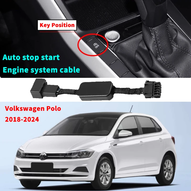 For VW Volkswagen Polo 2018-2024 Vento Fox CarAutomatic Stop Start Engine System OffDevice control sensor Plug Stop cancel