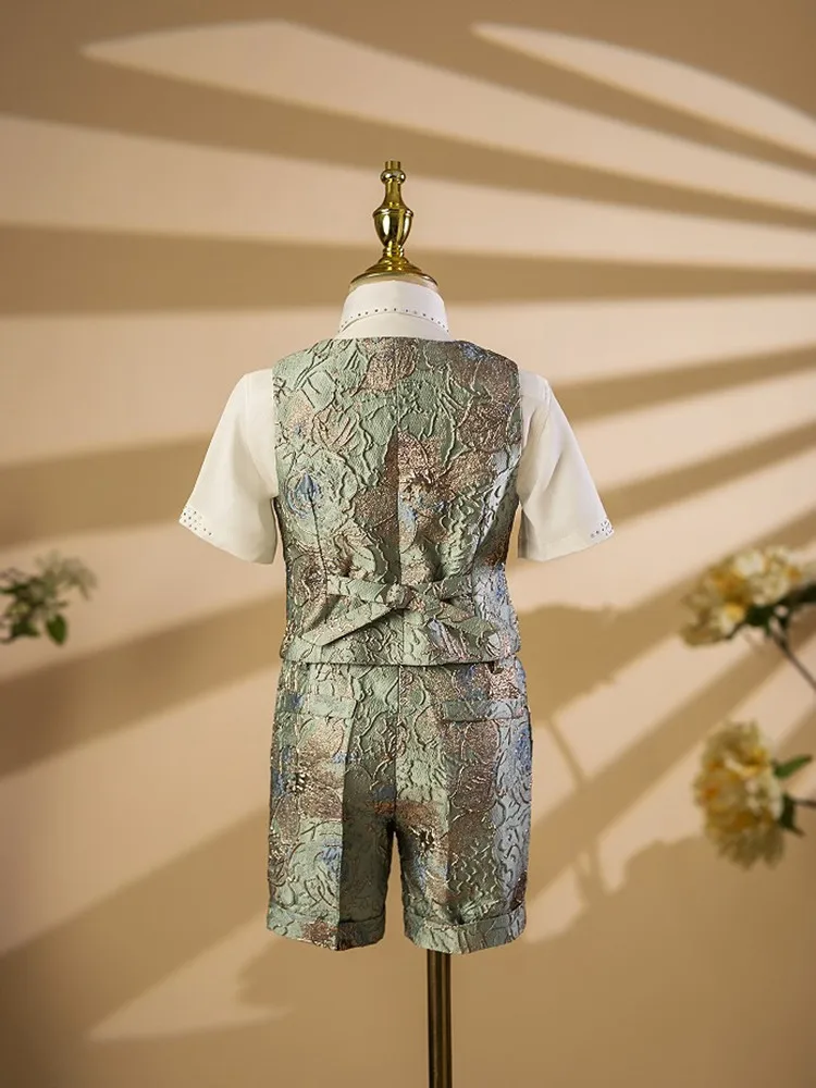 جديد الصبي دعوى الأطفال المضيف البيانو أداء الحلل مجموعات لحفلات الزفاف حفلة عيد ميلاد Traje De Niño Para Bautizo