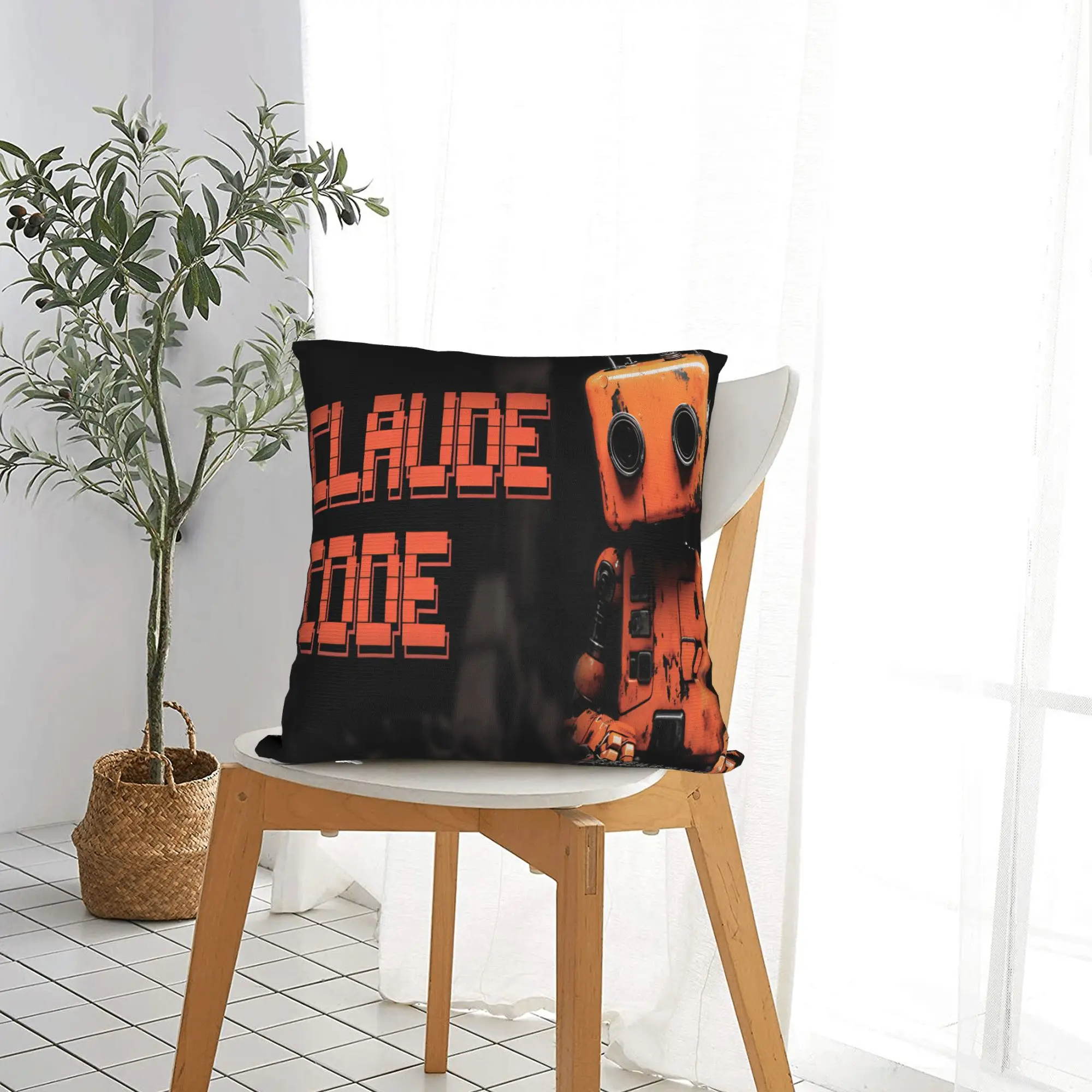 Code This Claude Pillow Case  Soft Pillow Cover For Sofa Bedroom Home Decor Fashion Pillowcases
