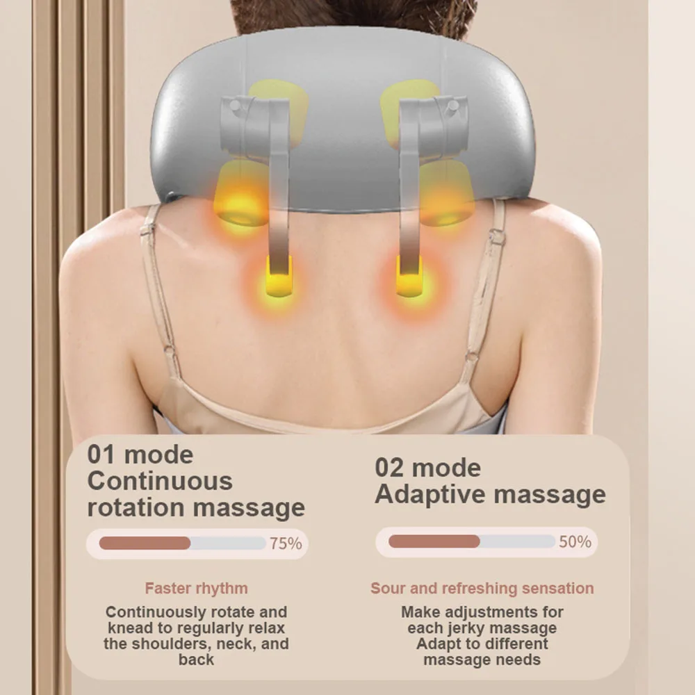 الكهربائية العمود الفقري العنقي مدلك للرجال والنساء ، أداة تدليك الرقبة قابل للتعديل ، 2 سرعات