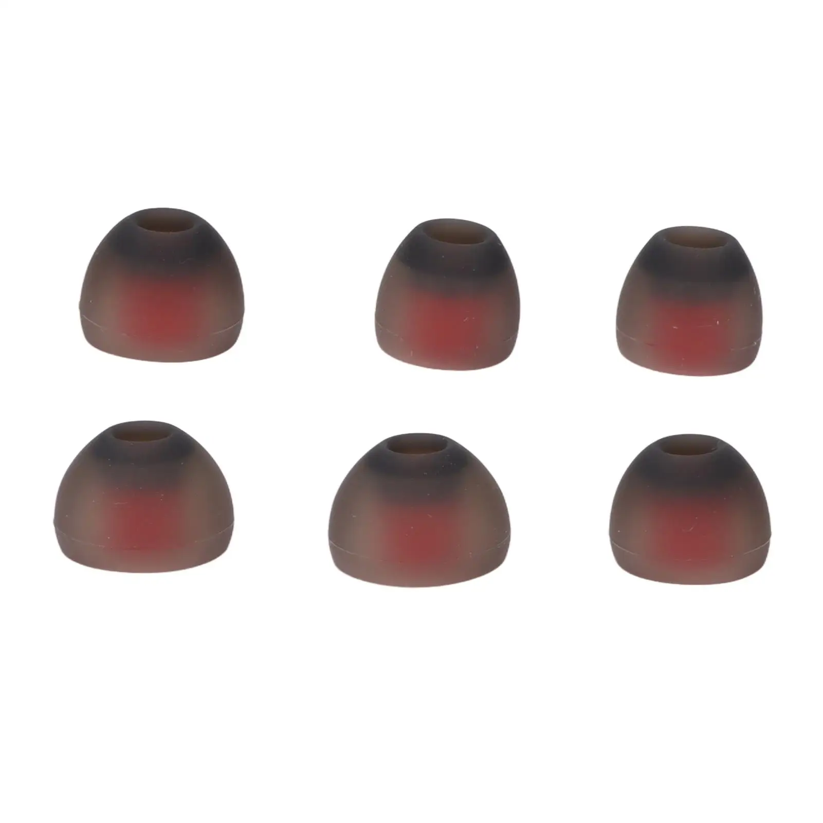 6pcs Silicone Ear Tips Gray Red Noise Canceling Replacement Earplugs for X4 X3 X2 X-Series