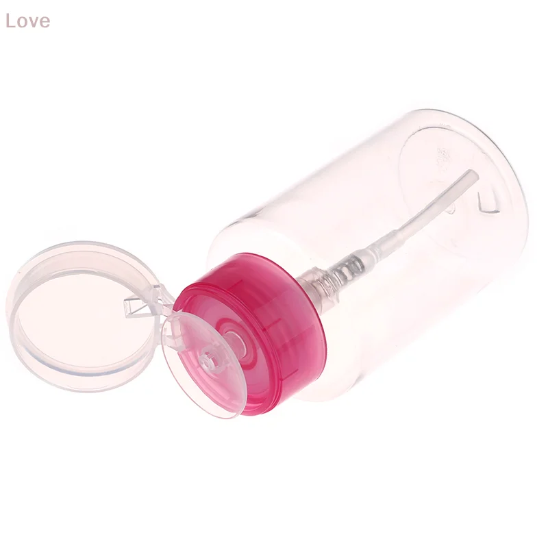[L&P] Nail Art Equipment 160ml Empty Pump Dispenser Remover Clean Bottle For Polish Or Liquid