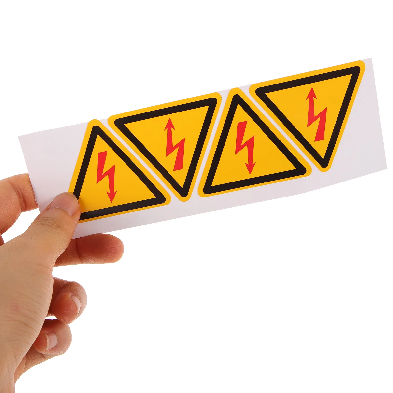 4 Pcs Electric Shock Warning Sticker Stickers High Voltage Sign Panel Labels Fence Pressure