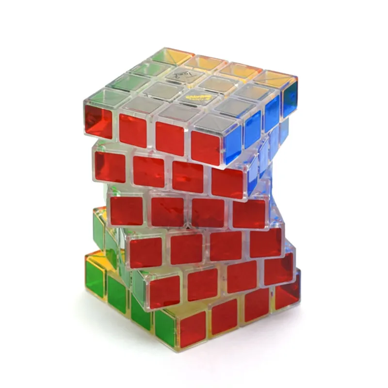 

Calvin's Puzzles Limited Edition 446 Magic Cube Transparent TomZ 4x4x6 Cuboid Unequal Order Shapes Cube Puzzle Toys for Kids