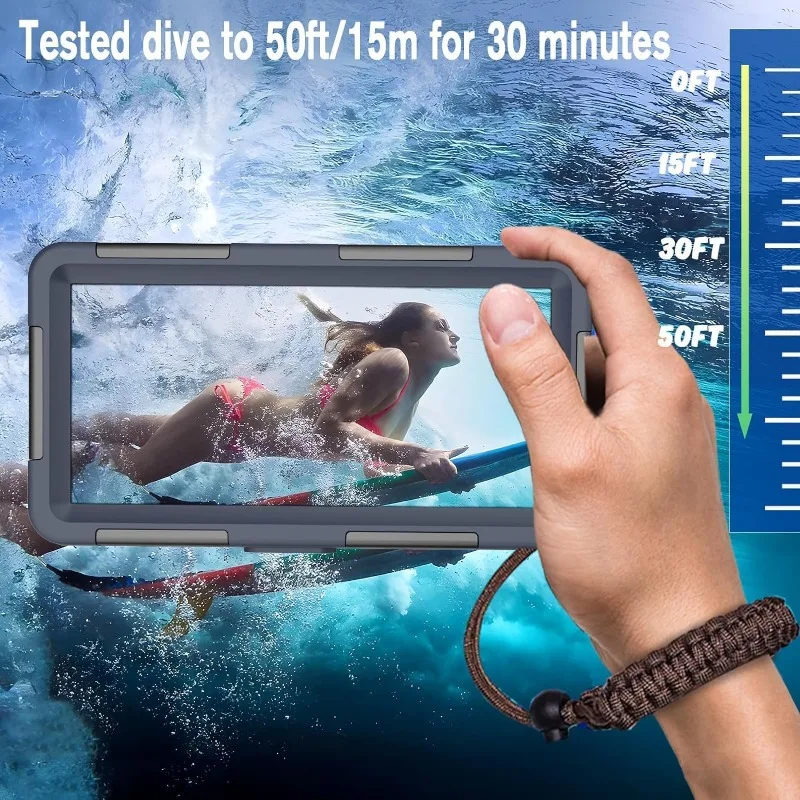 【15m Waterproof Phone Case】for iPhone 15/14/13/12 Pro Max & Samsung S23/S22 Ultra & Huawei - Diving Camera Protection Cover