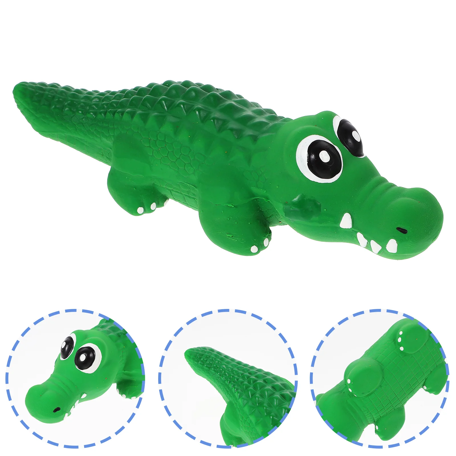 Dog Chew Toy Interactive Toys for Small Dogs Pet Squeaky Crocodile Shaped Large Sound Puppy