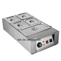 High quality hot sale 12kg Electric Chocolate Tempering Machine Heating Chocolate Melter W/ 5 Melting Pots