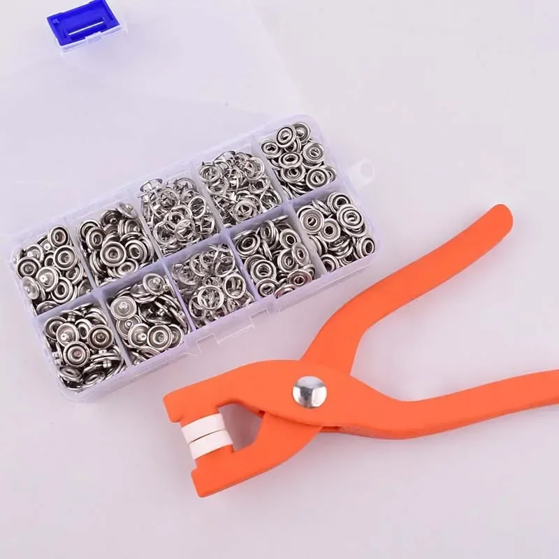 Metal Plier Snap Button Five-claw Buckle Buttons Hand Pressure Plier Rivet Buckle Installation Tool For Cloth Sewing Accessories