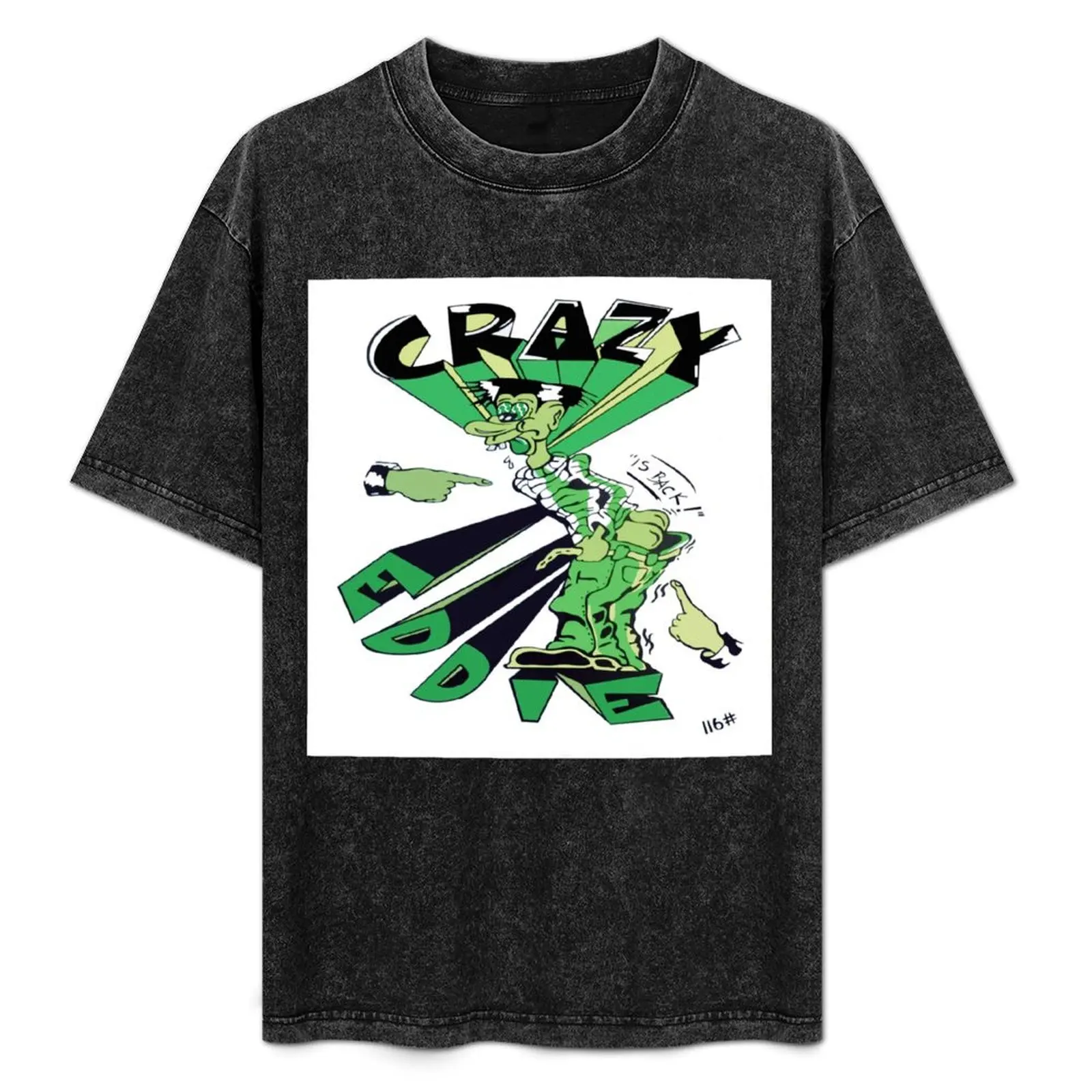 

Crazy Eddie is Back - Original 116th Street Harlem Bag Design FRESH T-Shirt Basic Solid Color Short Sleeve Cotton Top