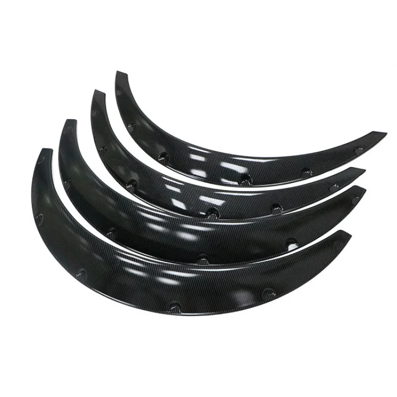 وصلة مضيئة لأقواس العجلات، حاجب عجلة سوداء لامعة عالمية #6