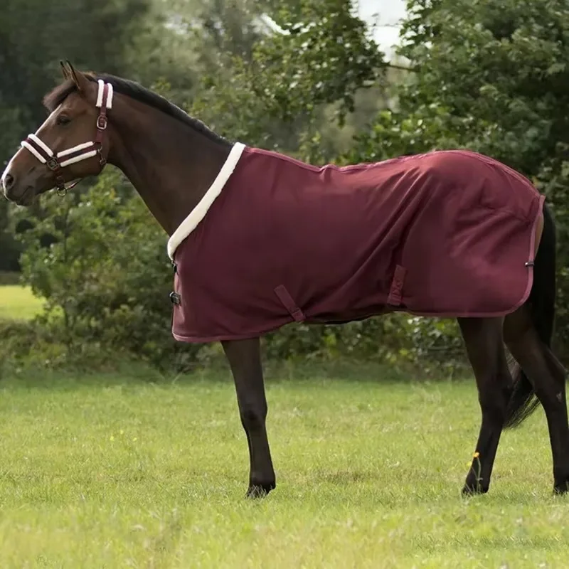 Waterproof Horse Protection Rug Fleece Material Gentle For Sensitive Skin Multi Size Available Ideal For Daily Horse Care Supply