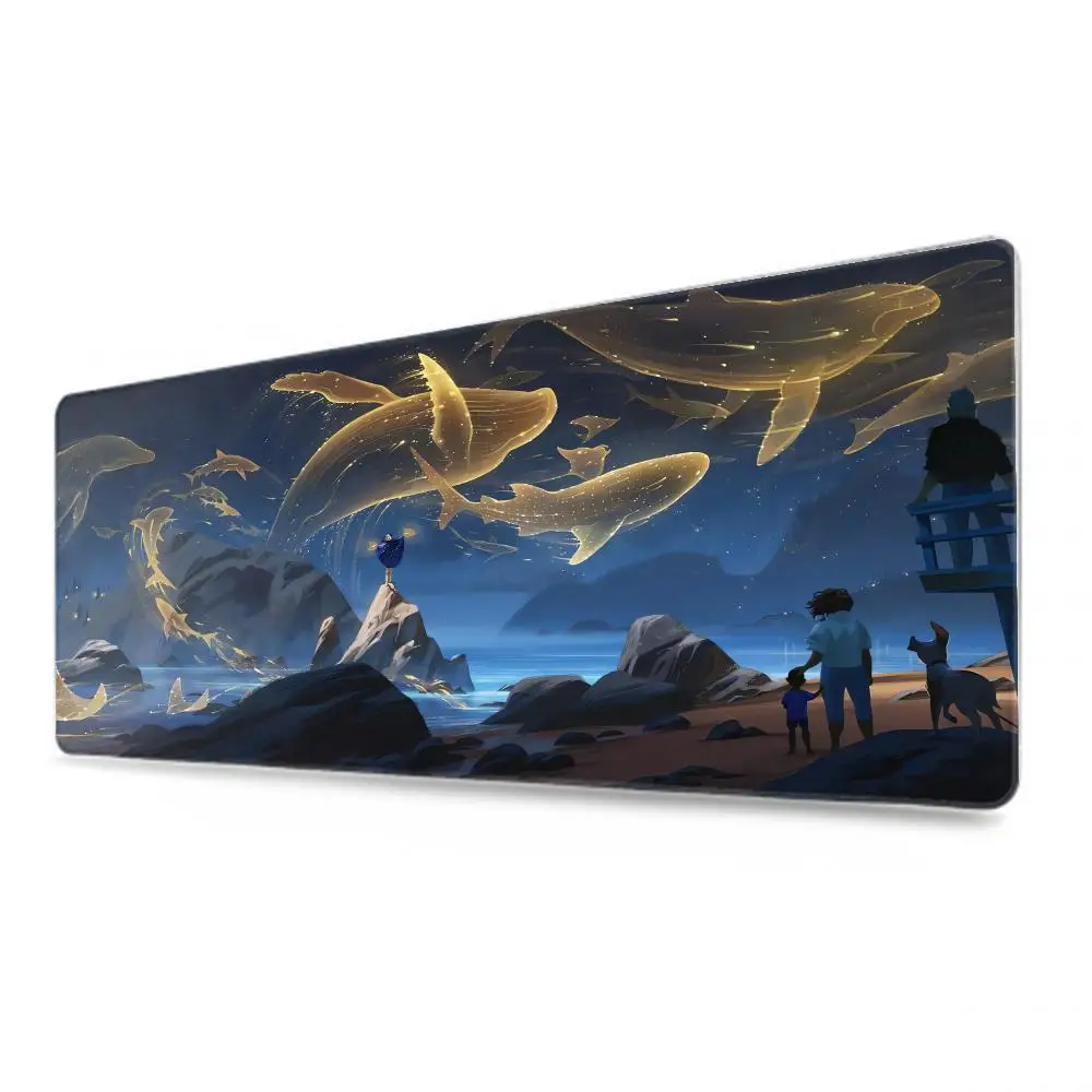 Game Sky Children of the Light Mouse Pad Tablet Laptop xl desktop mouse mat cute HD printing Gaming keyboard pad Player 90x40 cm