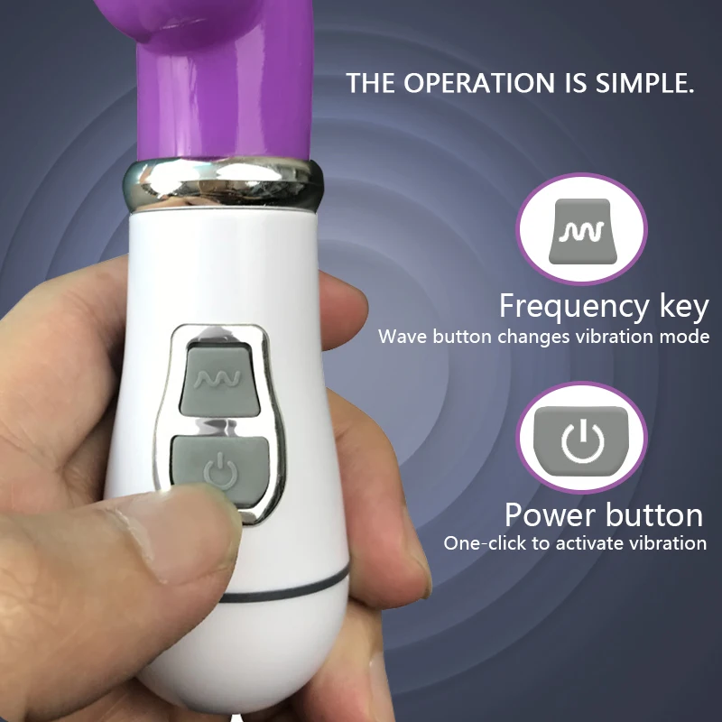 جهاز مساج شخصي حسي 2 في 1 - هزاز متعدد الاستخدامات مقاس 21 سم لتحفيز دقيق مع تصميم مريح وأداء فائق الهدوء